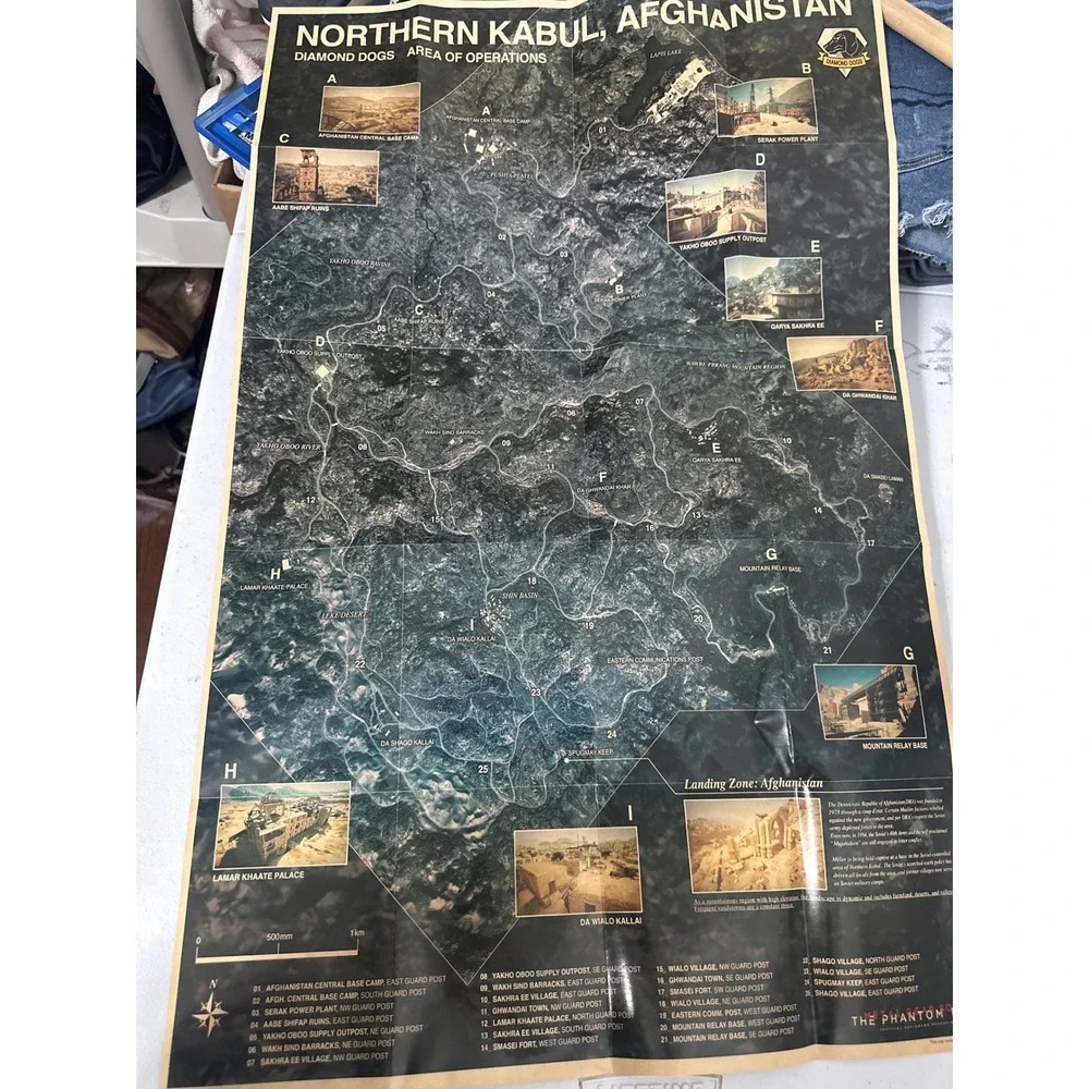 Metal Gear Solid V The Phantom Pain Day One Edition PS4 Sony PlayStation 4 Map